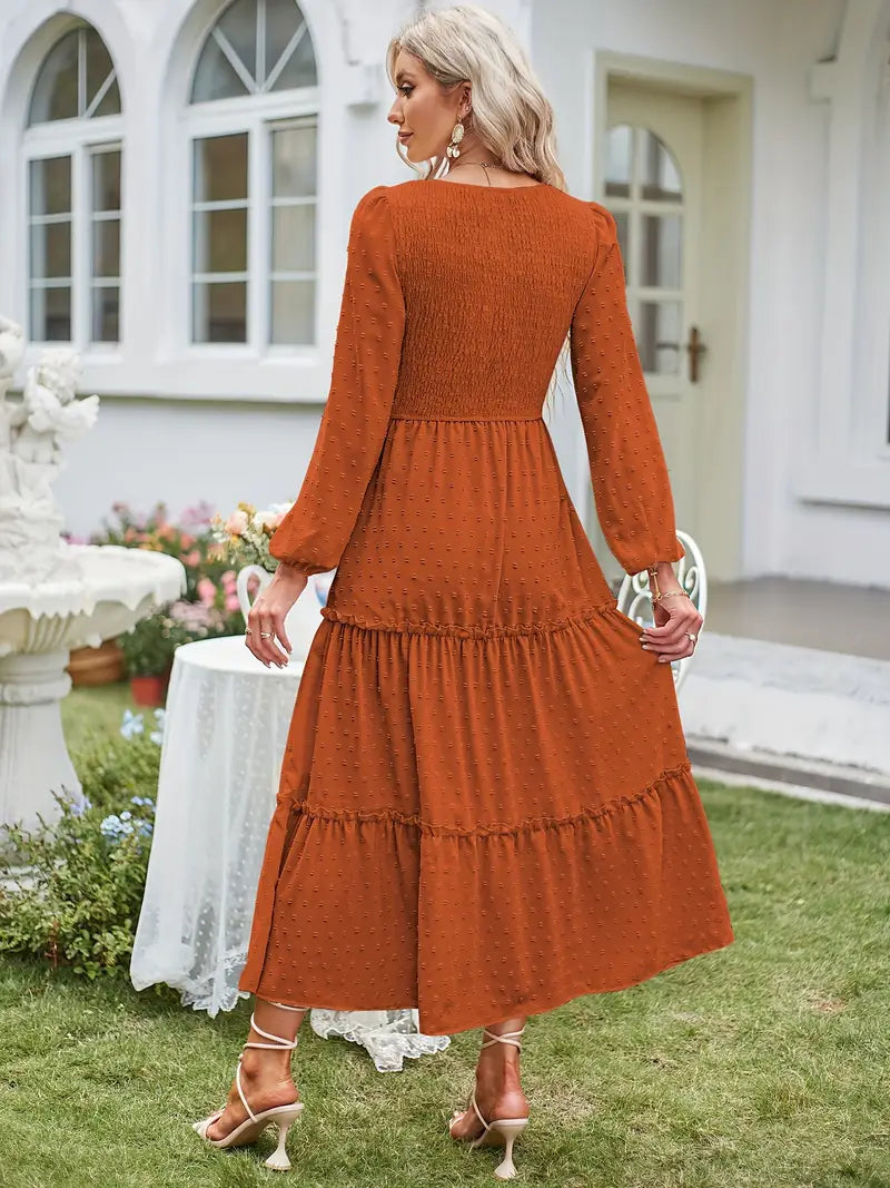 Womens V Neck Maxi Dress